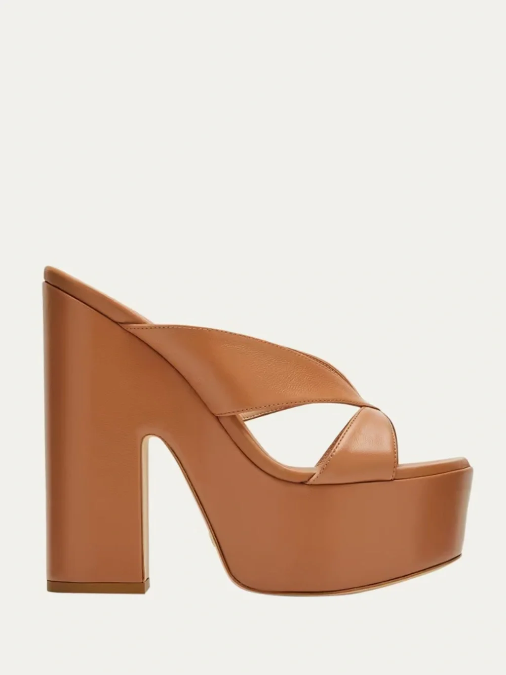 New STUART WEITZMAN Miami Sohigh Crisscross Platform Sandals Size 10.5